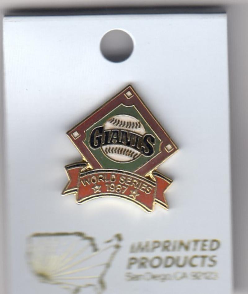 1987 San Francisco Giants Phantom World Series Pin by Imprinted Products  Image 1