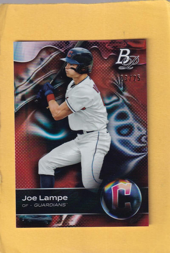 2023 Bowman Platinum Top Prospects Orange #TOP-50 Joe Lampe NM-MT+ 23/25 Cleveland Guardians Image 1