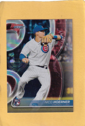 2020 Bowman's Best Refractor #46 Nico Hoerner NM-MT+ RC Rookie Chicago Cubs Image 1