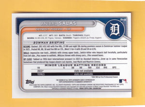 2024 Bowman Chrome Prospect Autographs 1st Bowman #CPA-ASA Anibal Salas Detroit Tigers NM-MT+ Auto  Image 2