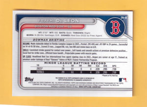 2024 Bowman Chrome Prospect Autographs #CPA-FD Fraymi De Leon NM-MT+ Auto Boston Red Sox  Image 2