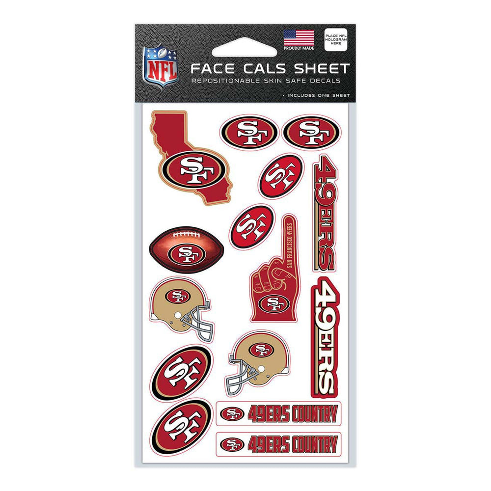 Wincraft 49ers Face Cals Sheet