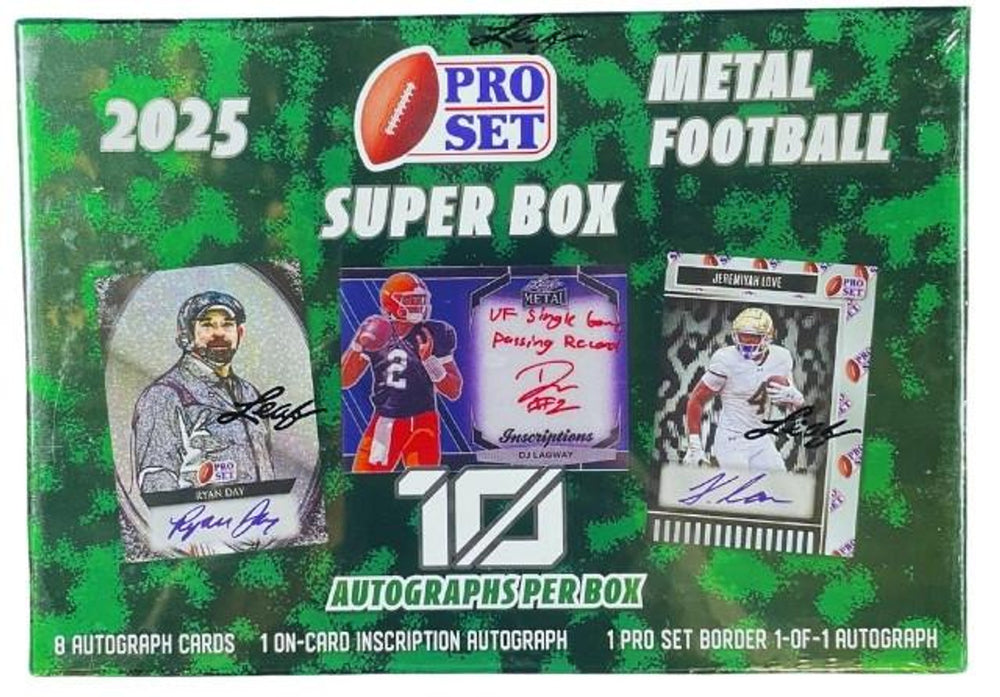 2025 Leaf Pro Set Metal Football Super Box