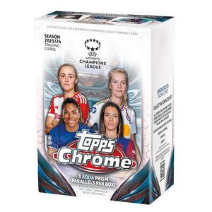 2023/24 Topps Chrome UEFA Women's Champions League Soccer Blaster Box