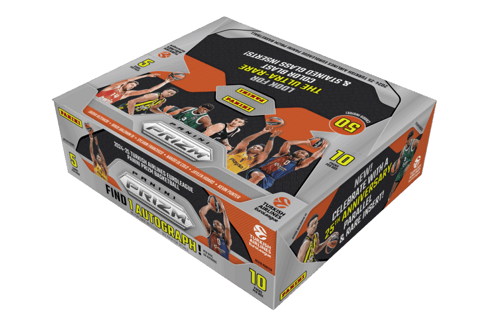 2024-25 Prizm Euroleague Basketball Hobby Box (10 Packs)