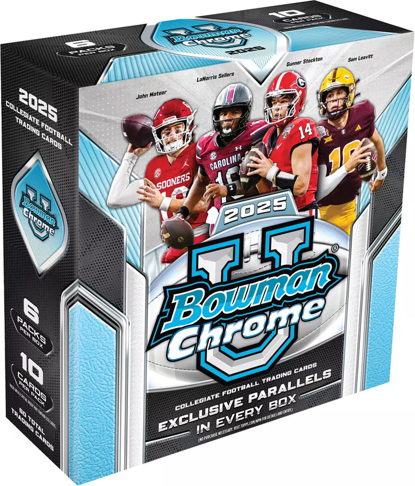 Topps 2025 Bowman Chrome U Football Mega Box