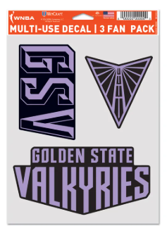 Golden State Valkyries Multi-Use 3 Fan Pack Decal