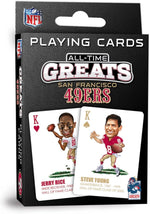 San Francisco 49ers All-Time Greats Playing Cards