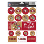 San Francisco 49ers 5x7 Sticker Sheet