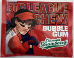 Big League Chew Slammin Strawberry Bubblegum