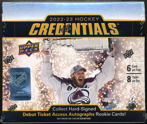 2022/23 Upper Deck Credentials Hockey Hobby Box