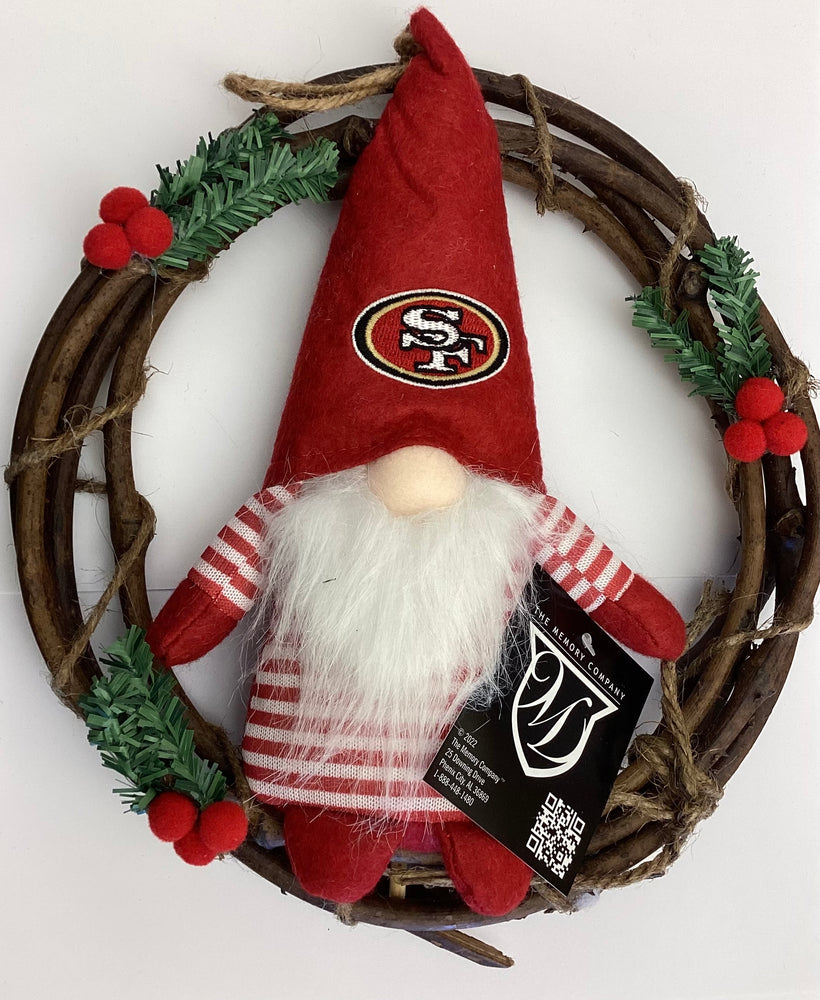 San Francisco 49ers Gnome Wreath