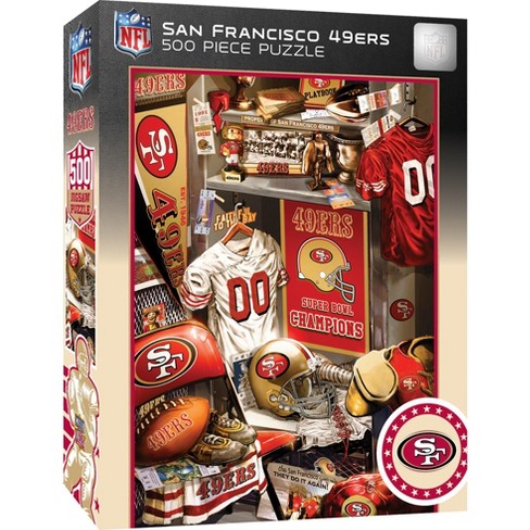 San Francisco 49ers Locker Room Nostalgia 500 Piece Puzzle