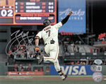 JD Davis San Francisco Giants Autographed 8x10 Photo (Horizontal, Running, White Jersey)