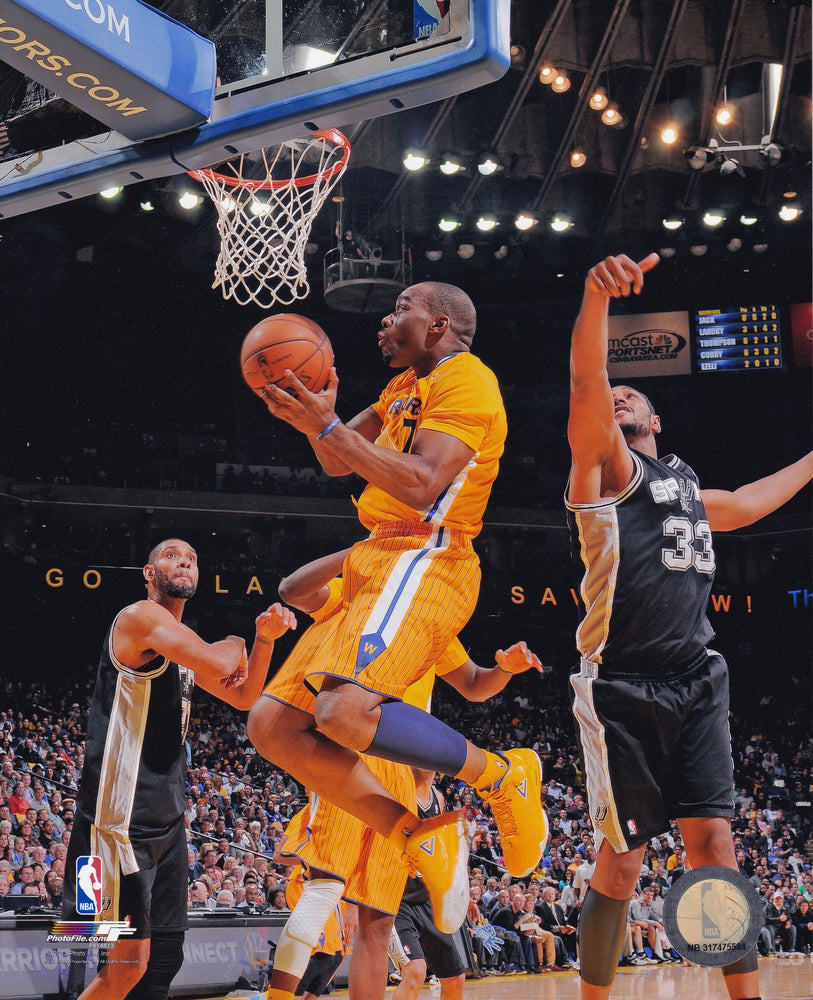 Jarrett Jack Golden State Warriors 8x10 Photo (Vertical, Yellow Jersey, Lay Up)