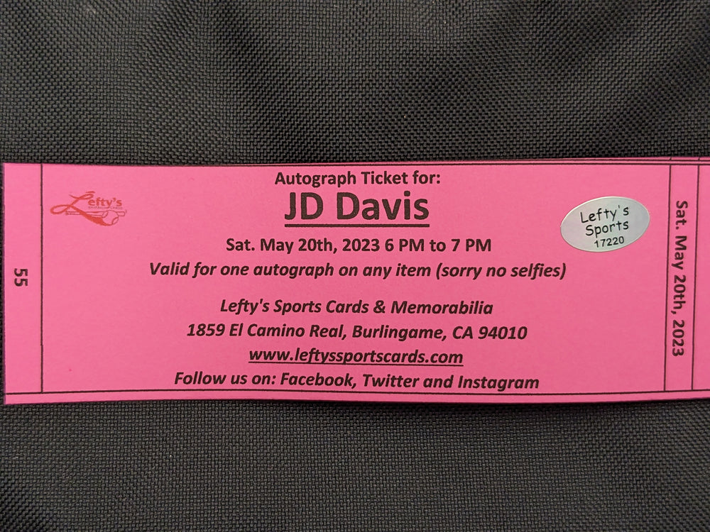 JD Davis San Francisco Giants Autographed Baseball