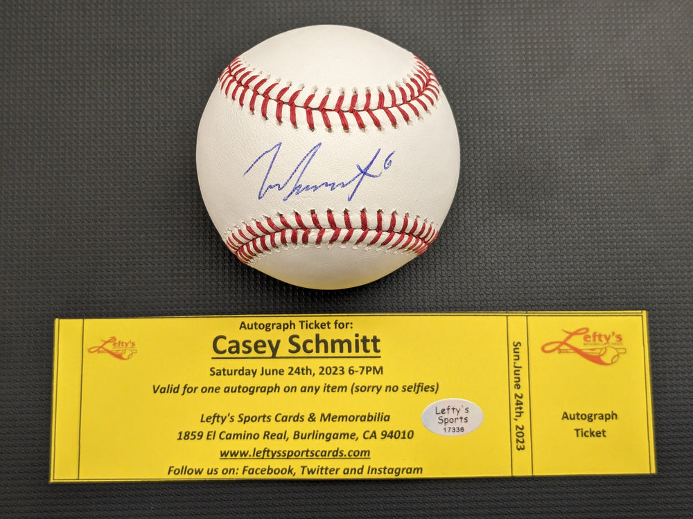 Casey Schmitt San Francisco Giants Autographed Baseball