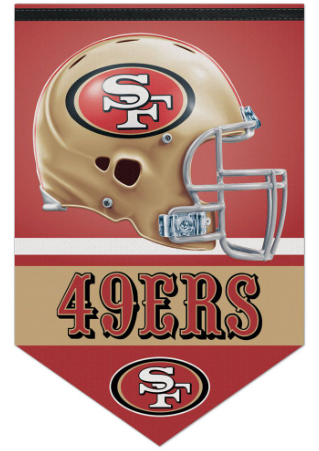 San Francisco 49ers 17x26 Premium Felt Banner
