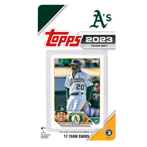 Topps 2023 Oakland Athletics Team Set (17 Cards)