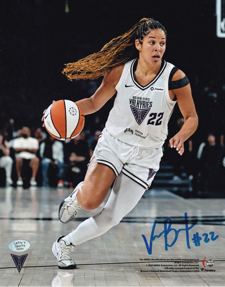 Veronica Burton Golden State Valkyries Autographed 8x10 Photos