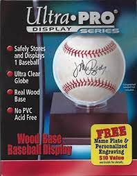 Ultra Pro Wood Base Baseball Display