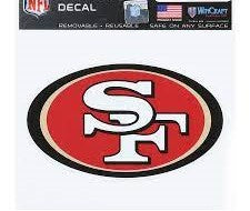 49ers 3.75x5 Multi-Use Decal