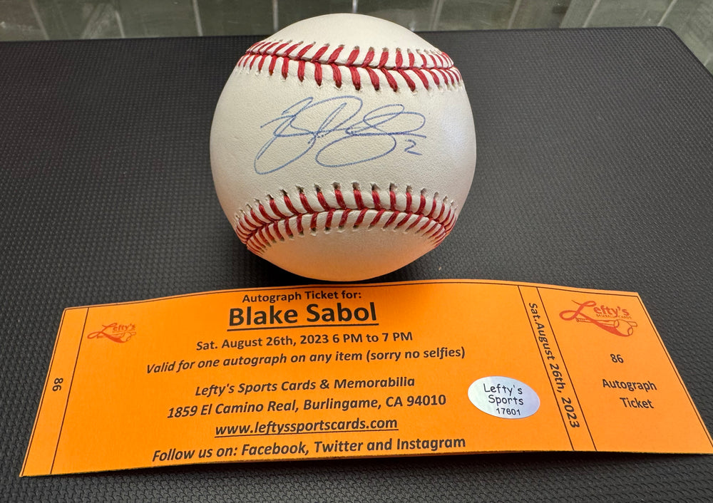 Blake Sabol San Francisco Giants Autographed Baseball