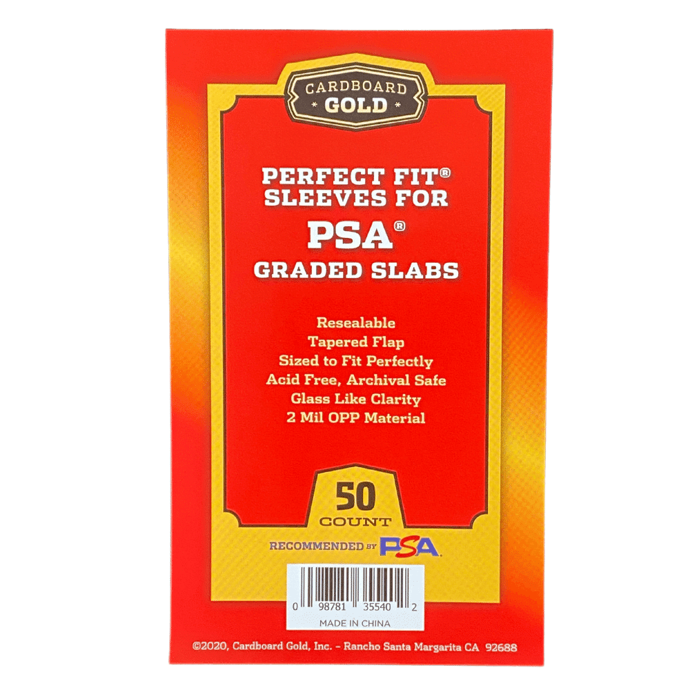Cardboard Gold Perfect Fit PSA Graded Sleeves (50 Count)