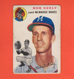 1954 Topps #176 Bob Keely CO G Good Milwaukee Braves