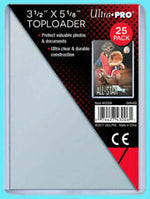 Ultra Pro 3 1/2 x 5 1/8 Toploaders (25 pack)