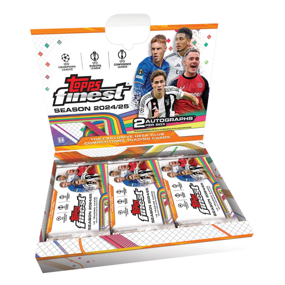 2024-25 Topps Finest UEFA Champions League Soccer Hobby Box