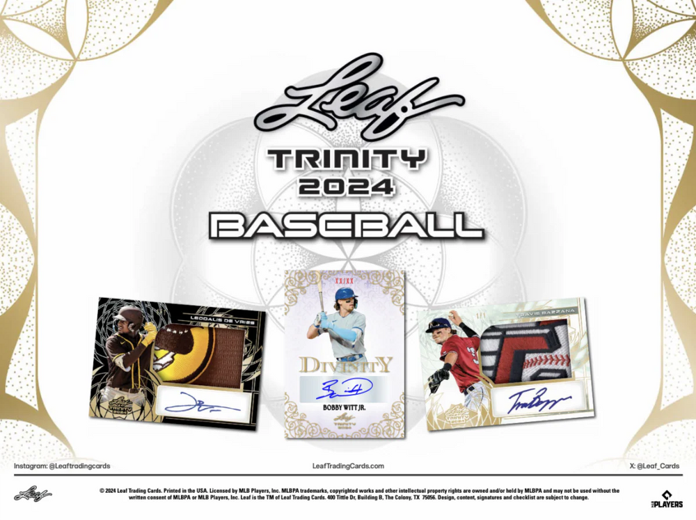 2024 Leaf Trinity Baseball Hobby Box