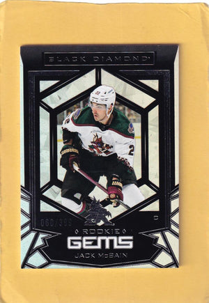 2022-23 Upper Deck Black Diamond Rookie Gems #RG-JM Jack McBain NM-MT+ RC Rookie 60/399 Arizona Coyotes Image 1