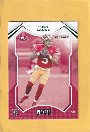 2021 Panini Playoff Kickoff #203 Trey Lance NM-MT+ RC Rookie San Francisco 49ers Image 1