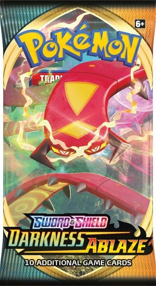 Pokemon Sword & Shield Darkness Ablaze Booster Pack (10 Cards)