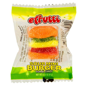 Efrutti Candy Mini Gummy Burger (0.32 Ounces)