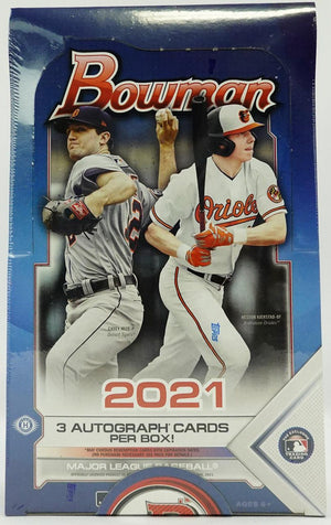 Topps 2021 Bowman Hobby Jumbo Box (12 Packs)