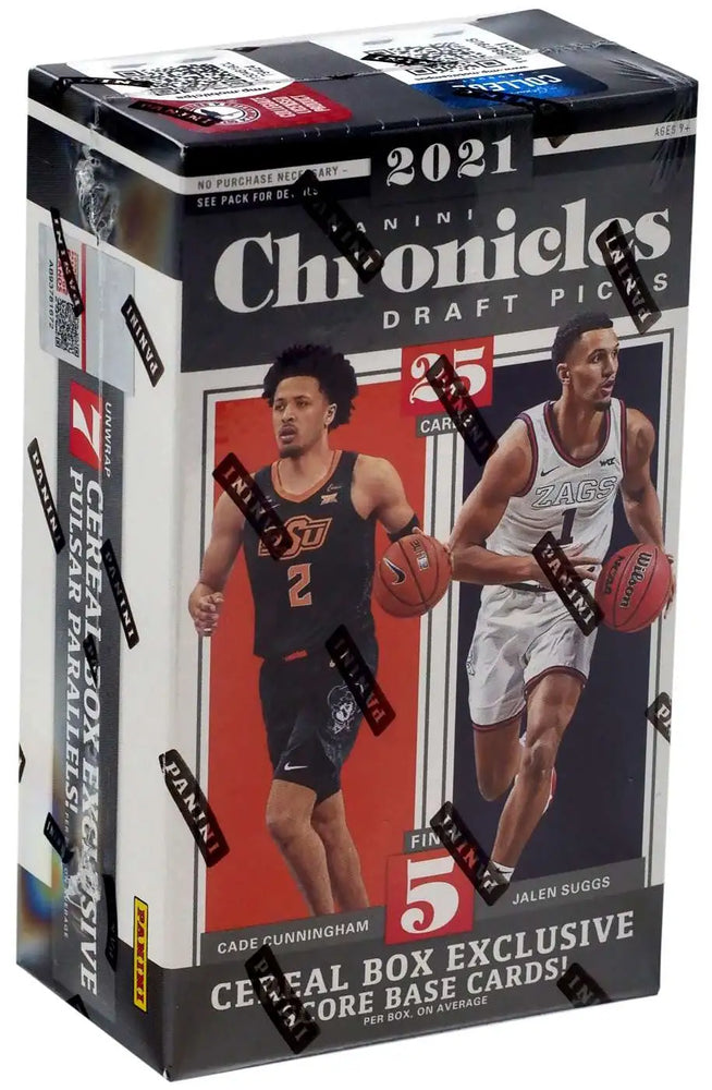 Panini 2021 Chronicles Draft Picks Basketball Cereal Box (25 Cards)