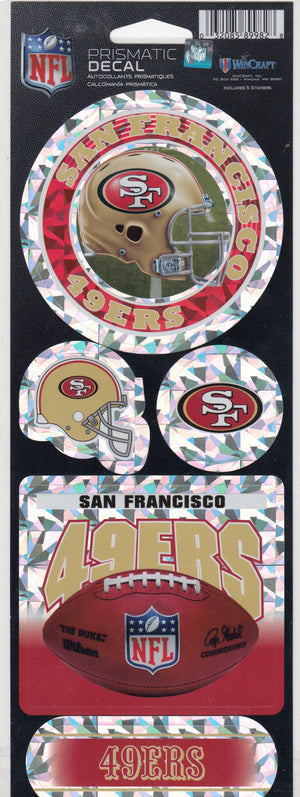 San Francisco 49ers Prismatic Decal