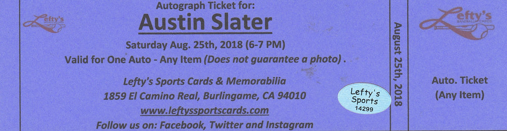 Austin Slater San Francisco Giants Autographed 8x10 Photo (Vertical, Batting, Orange Jersey)