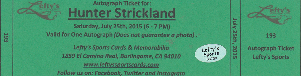 
                
                    Load image into Gallery viewer, Hunter Strickland San Francisco Giants Autographed 8x10 Photo (Vertical, Pitching, White Jersey)
                
            