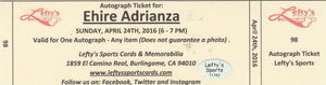 Ehire Adrianza San Francisco Giants Autographed 8x10 photo (Vertical, Throwing, Gray Jersey)