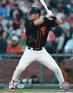 Joe Panik San Francisco Giants Autographed 8x10 Photo (Vertical, Batting, Black Jersey)