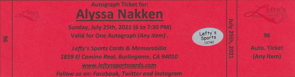 Alyssa Nakken San Francisco Giants Autographed 8x10 Photo (Horizontal, in Dugout, Black Jersey)