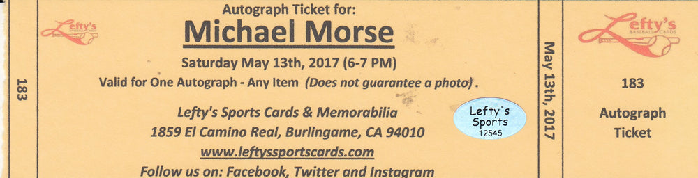 Michael Morse San Francisco Giants Autographed 8x10 Photo (Vertical, White Jersey)