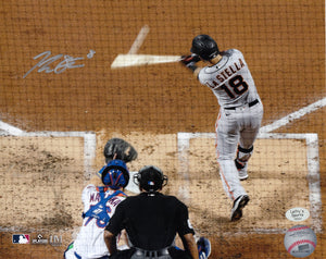 Tommy La Stella San Francisco Giants Autographed 8x10 Photo (Horizontal, Batting, Gray Jersey)