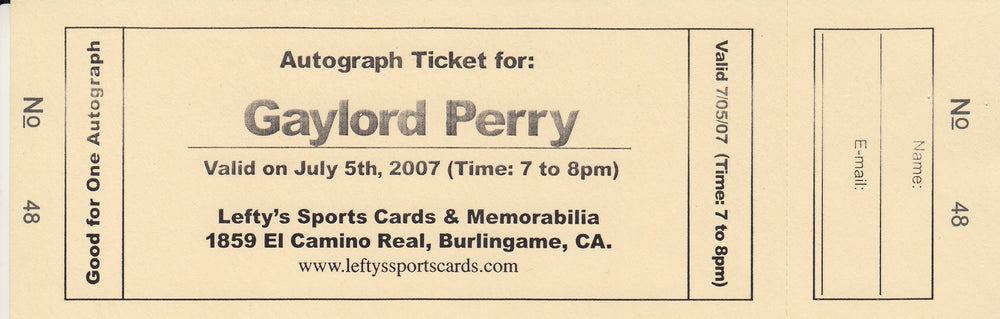 
                
                    Load image into Gallery viewer, Gaylord Perry San Francisco Giants Autographed 8x10 Photo (Vertical, Close Up, White Jersey)
                
            