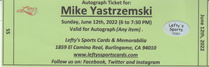 Mike Yastrzemski San Francisco Giants Autographed 8x10 Photo (Horizontal, Diving, Gray Jersey)