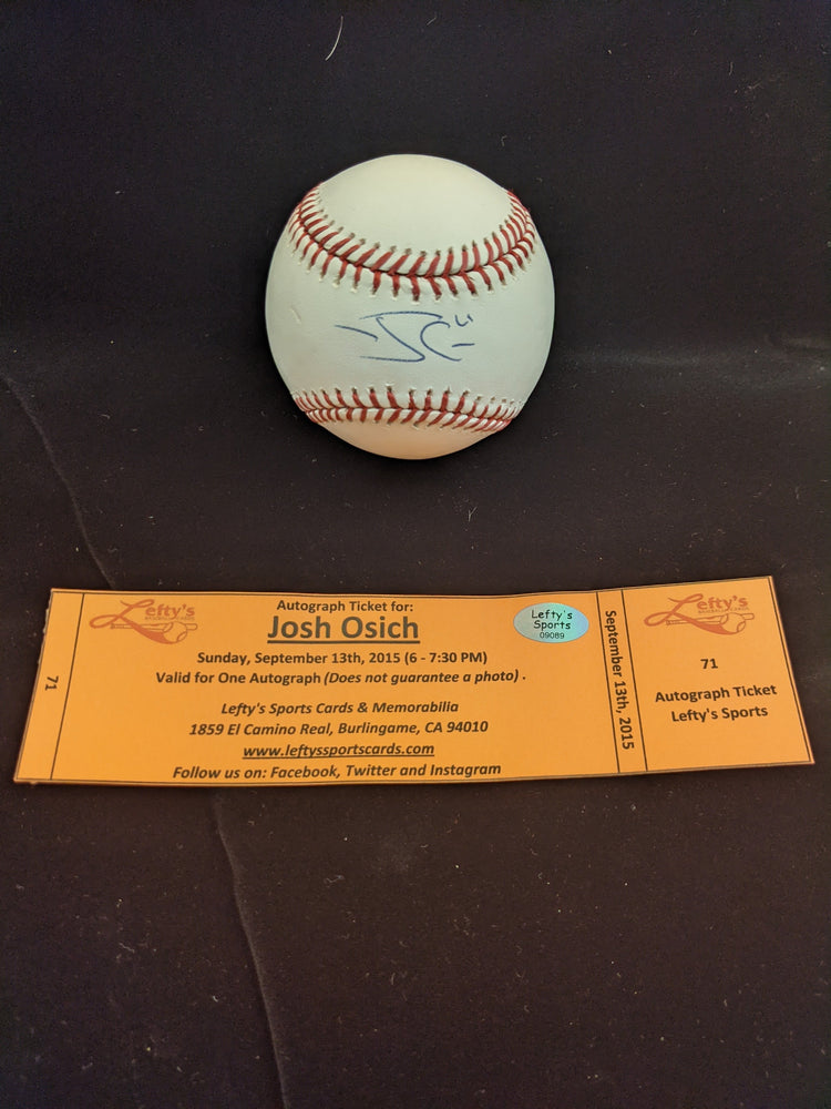Josh Osich San Francisco Giants Autographed Baseball