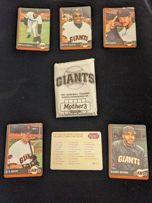 Giants 1997 Mothers Cookies Stadium Giveaways Team Set